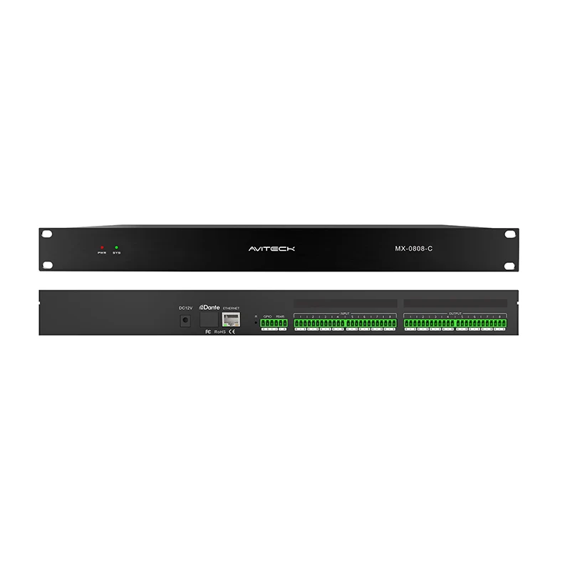 12V Dante 8 in 8 Out желілік аудио процессорын қазіргі заманғы AV жүйелері үшін не маңызды етеді?