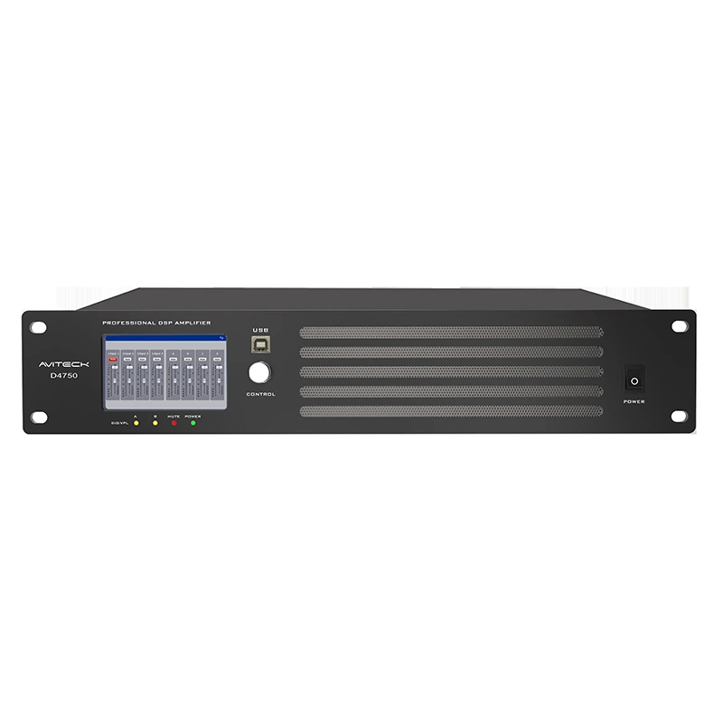 Dante DSP желісінің күшейткіші 4 CH 750W Dante DSP