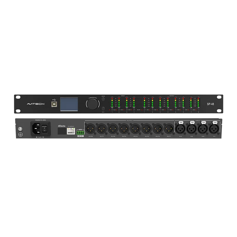 4ins 8out Speaker Management процессоры
